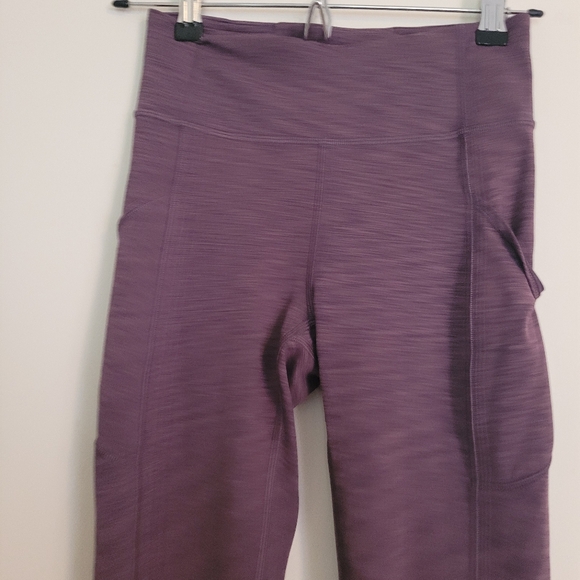 Lululemon Women's Invigorate 15" High Rise Tight purple Pockets 4 - Picture 2 of 11